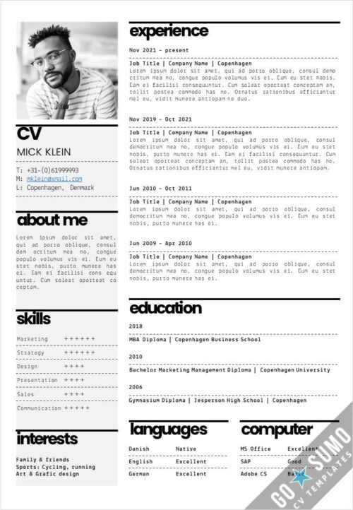 Creative CV Copenhagen